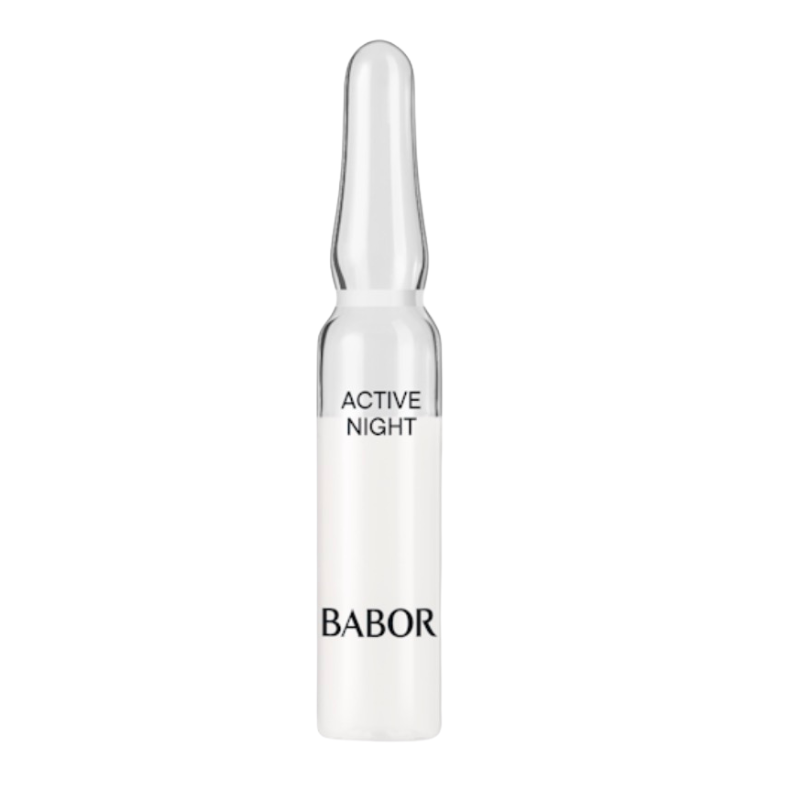 BABOR Active Night Ampulle – regenerierendes Nachtserum für intensive Hauterneuerung und sichtbar glattere Haut