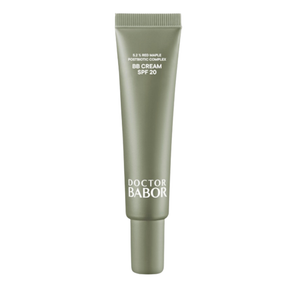 Doctor Babor BB Cream SPF 20 mit Red Maple Postbiotic Complex in grüner Tube – getönte Tagespflege mit UV-Schutz für einen ebenmäßigen, natürlichen Teint