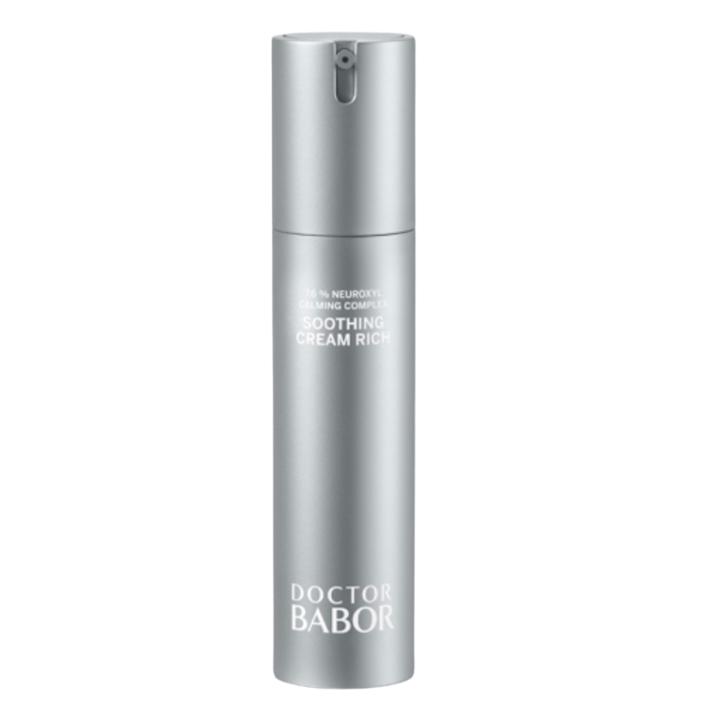 DOCTOR BABOR Soothing Cream Rich – reichhaltige Gesichtscreme für empfindliche, trockene und gereizte Haut
