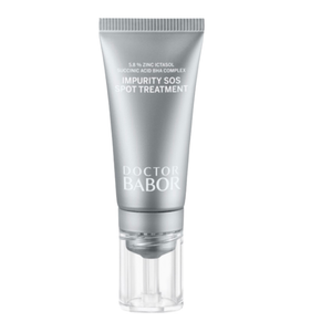Doctor Babor Impurity SOS Spot Treatment in silberner Tube, gezielte Pflege gegen Unreinheiten und Pickel mit klärender und beruhigender Wirkung für reine Haut