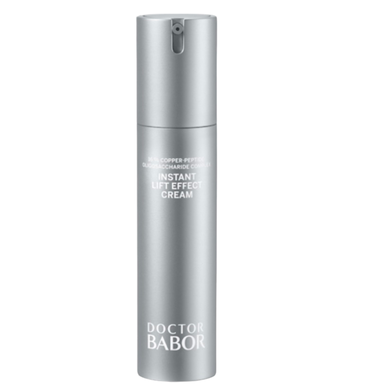 Doctor Babor Instant Lift Effect Cream im silbernen Airless-Pumpspender – Anti-Aging Gesichtscreme mit sofortigem Lifting-Effekt für straffere und glattere Haut
