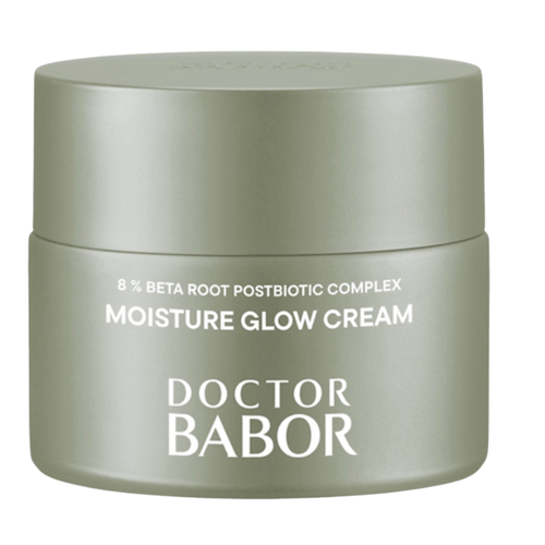 Doctor Babor Moisture Glow Cream mit Beta Root Postbiotic Complex im grünen Tiegel – feuchtigkeitsspendende Gesichtscreme für strahlende, pralle und geschmeidige Haut
